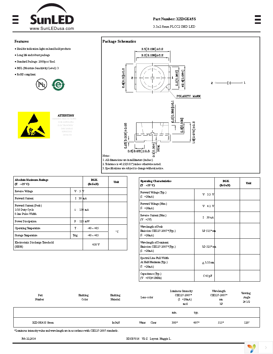 XZDGK45S Page 1