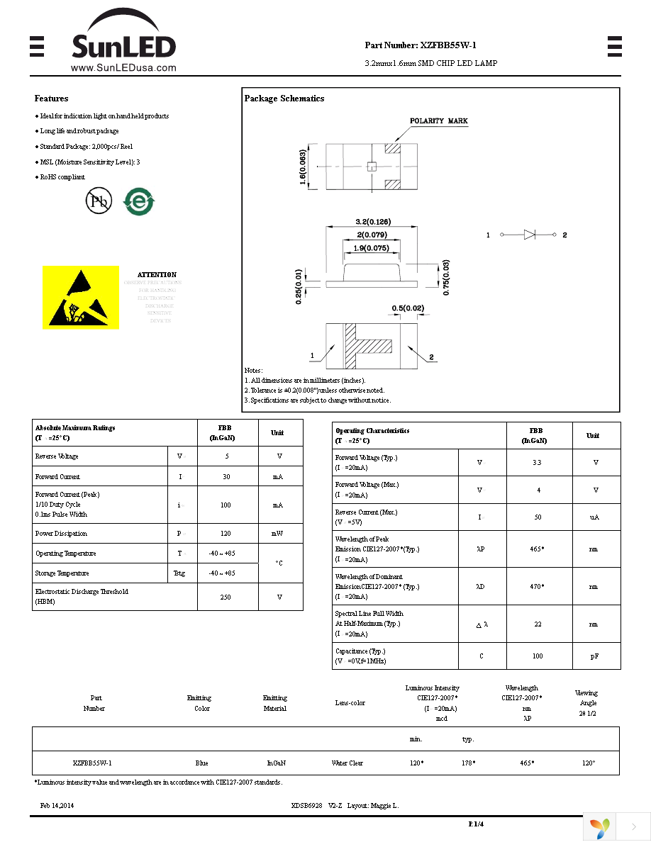 XZFBB55W-1 Page 1