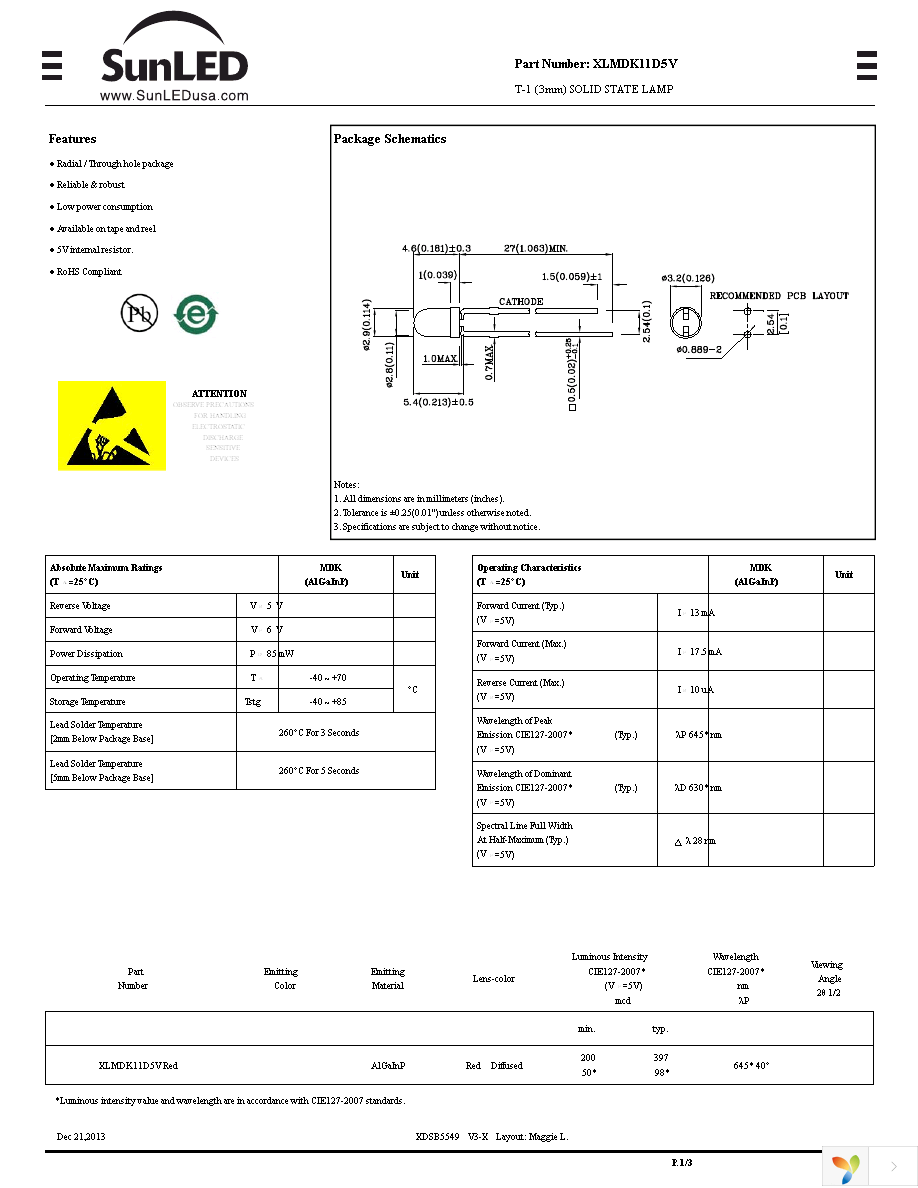 XLMDK11D5V Page 1