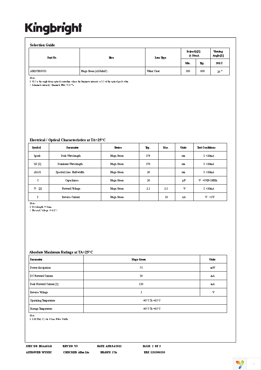 AM27MGC03 Page 2