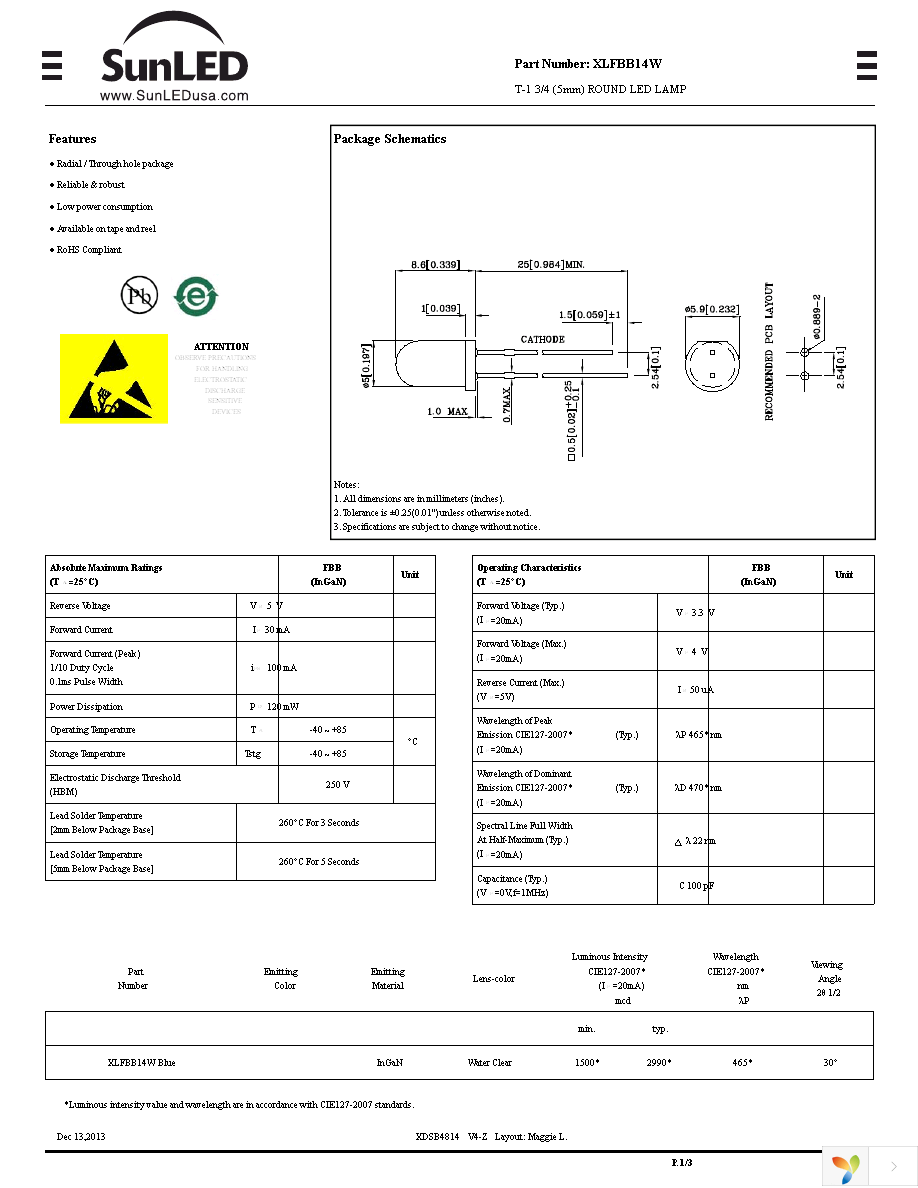 XLFBB14W Page 1