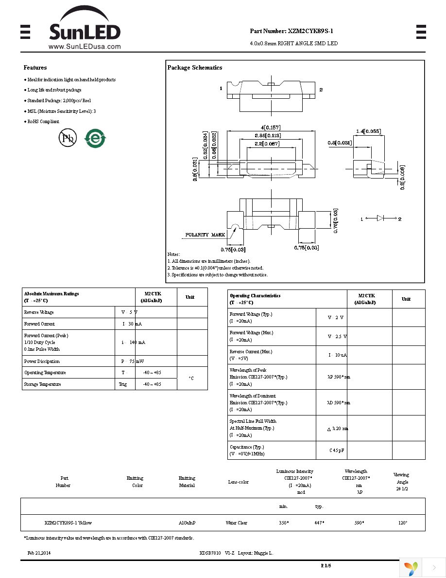 XZM2CYK89S-1 Page 1