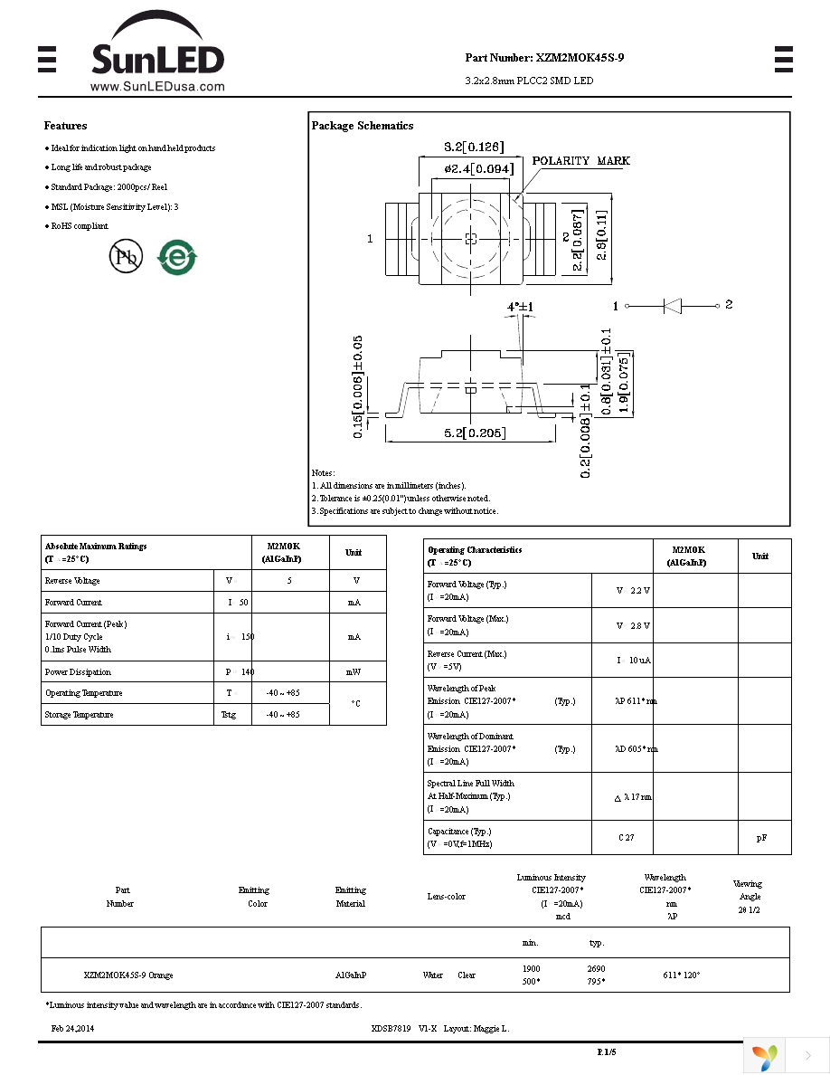 XZM2MOK45S-9 Page 1