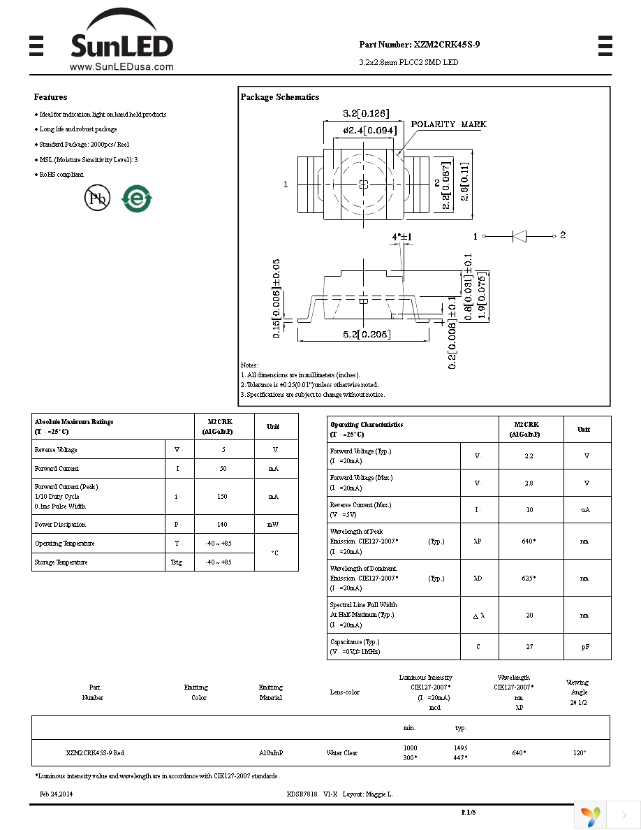 XZM2CRK45S-9 Page 1