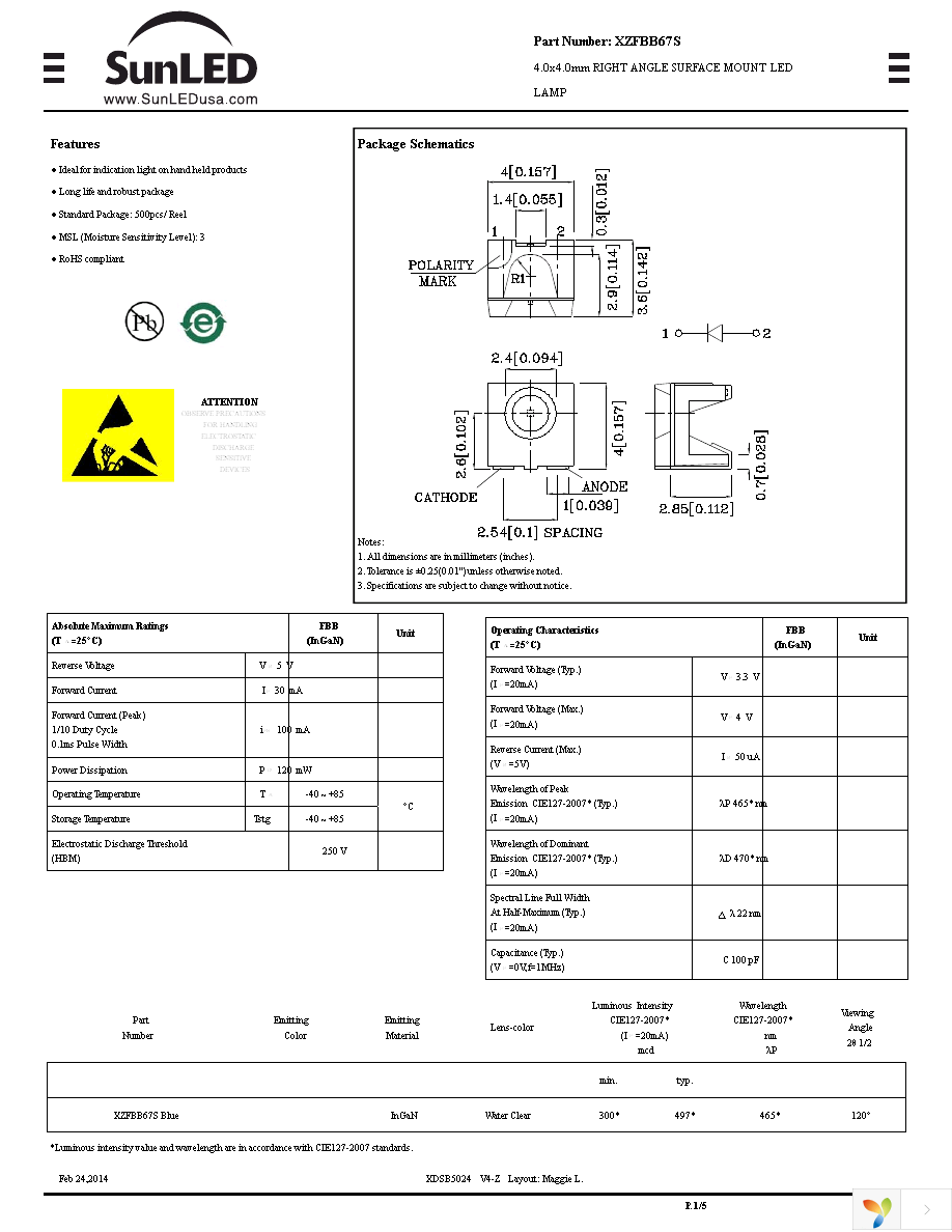 XZFBB67S Page 1