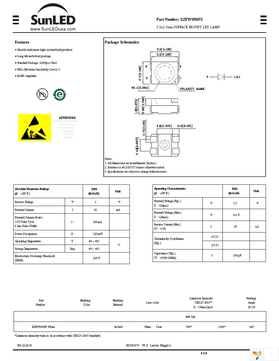 XZFWS96FS Page 1