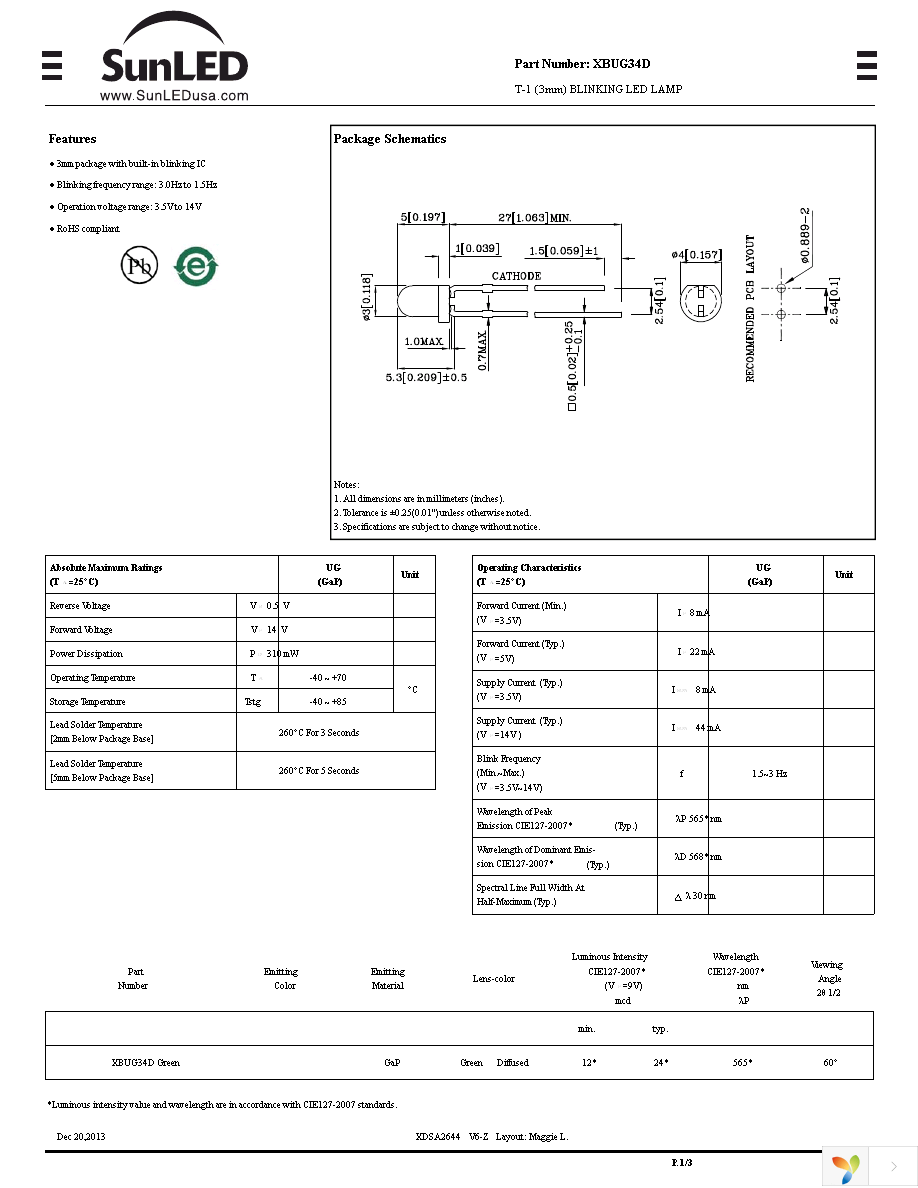 XBUG34D Page 1