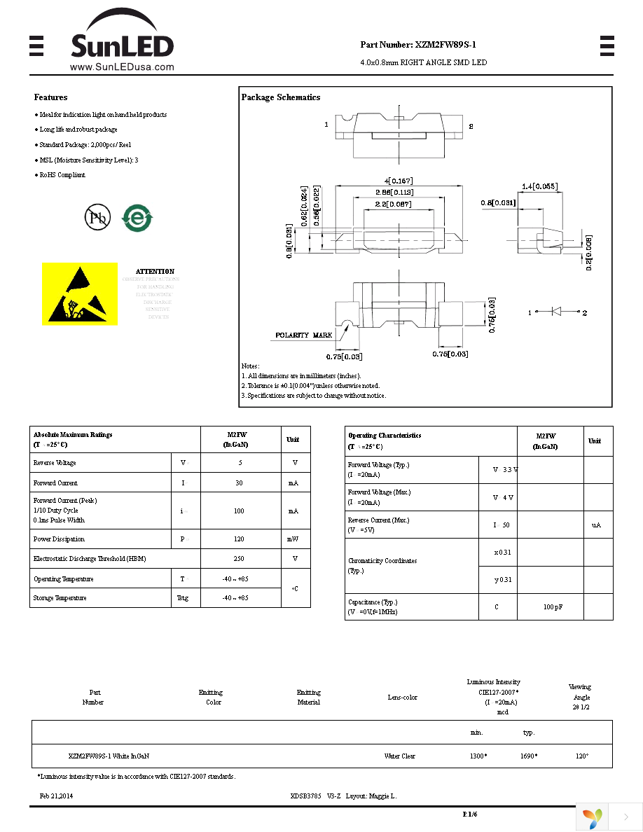 XZM2FW89S-1 Page 1