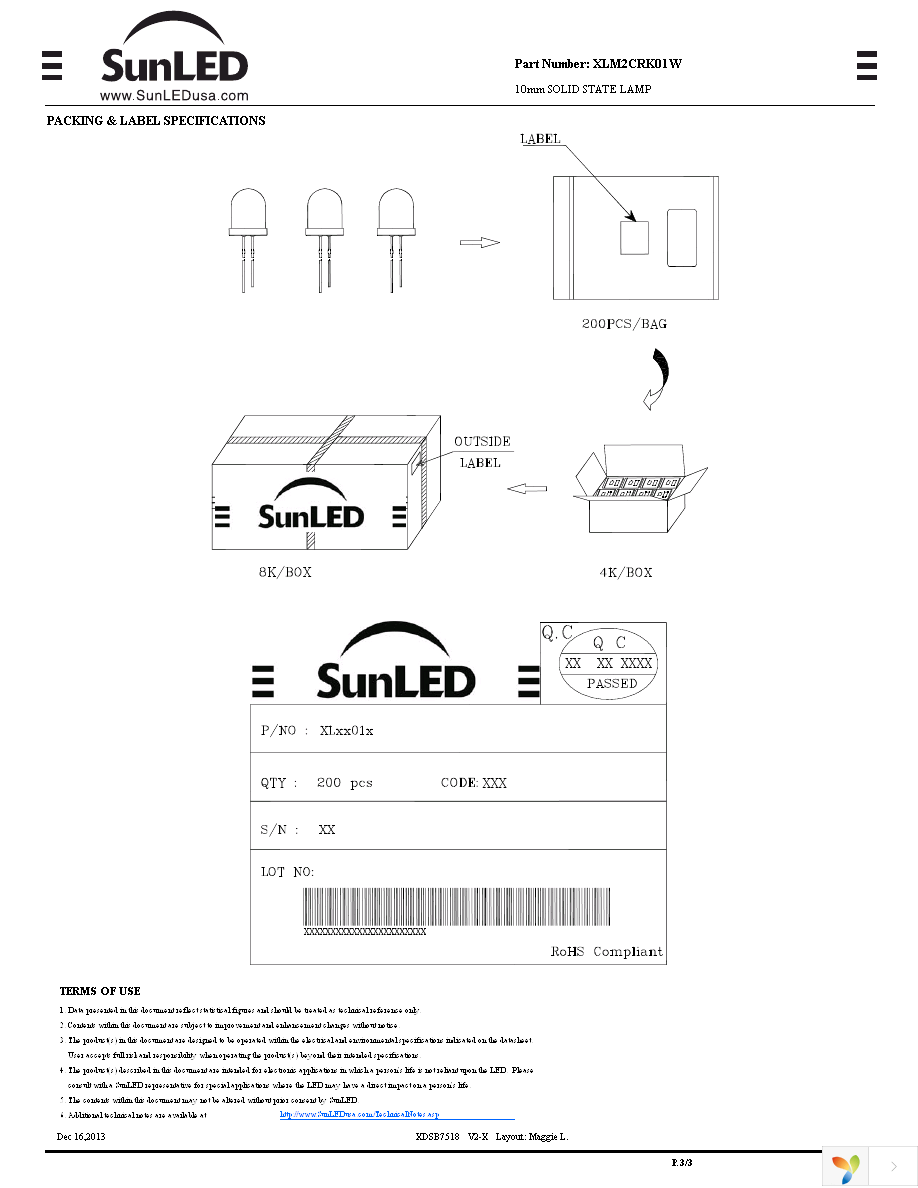 XLM2CRK01W Page 3