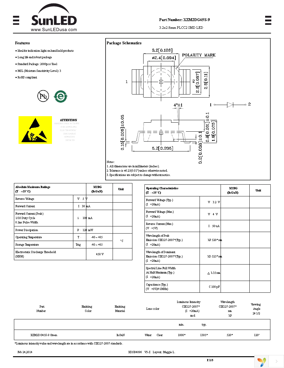 XZM2DG45S-9 Page 1