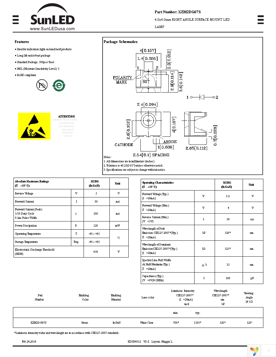 XZM2DG67S Page 1