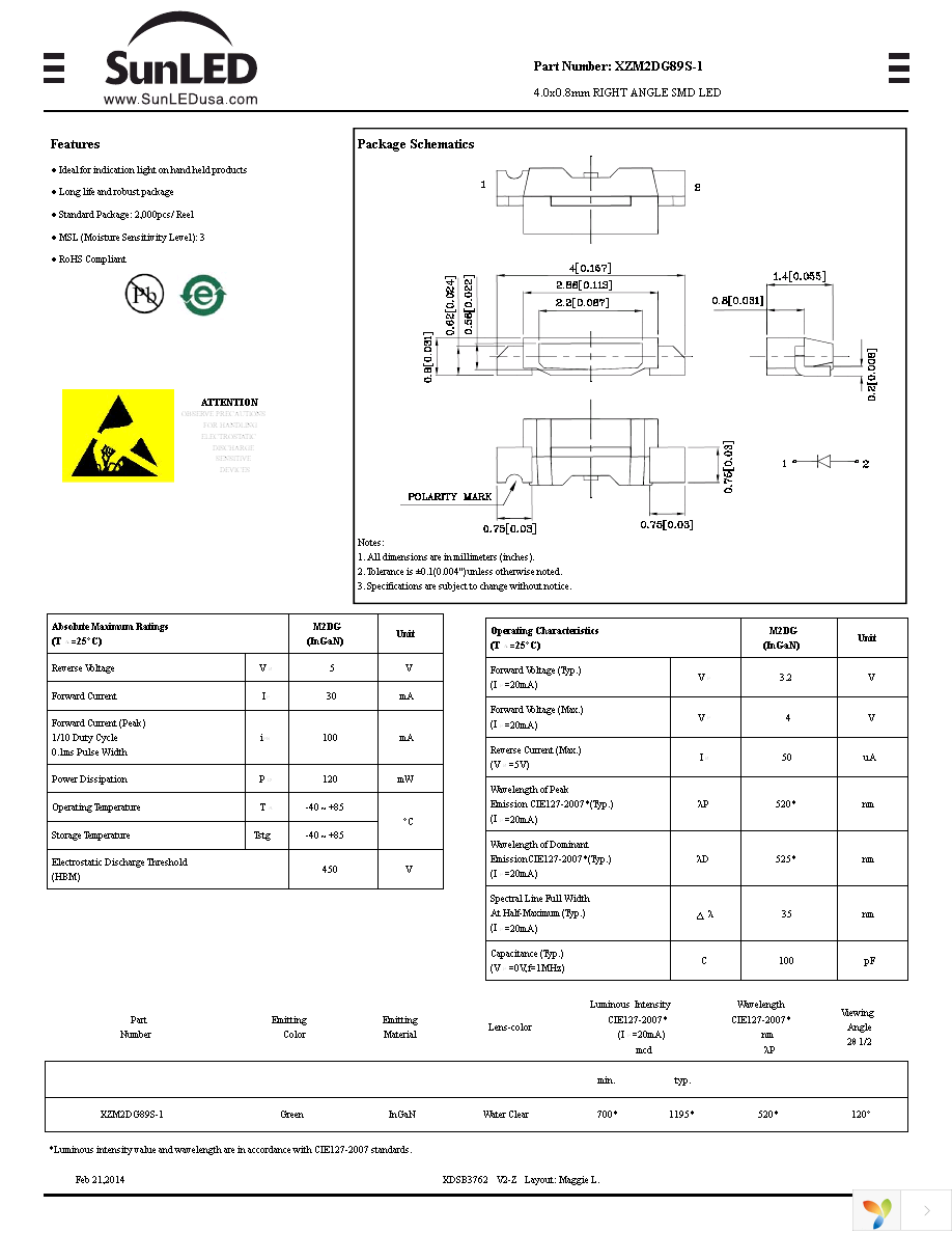 XZM2DG89S-1 Page 1