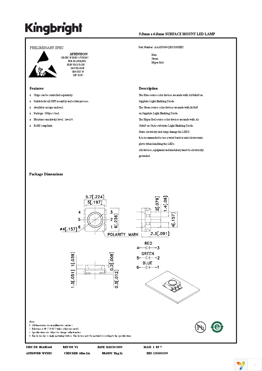 AAAF5060QBDZGSEEC Page 1