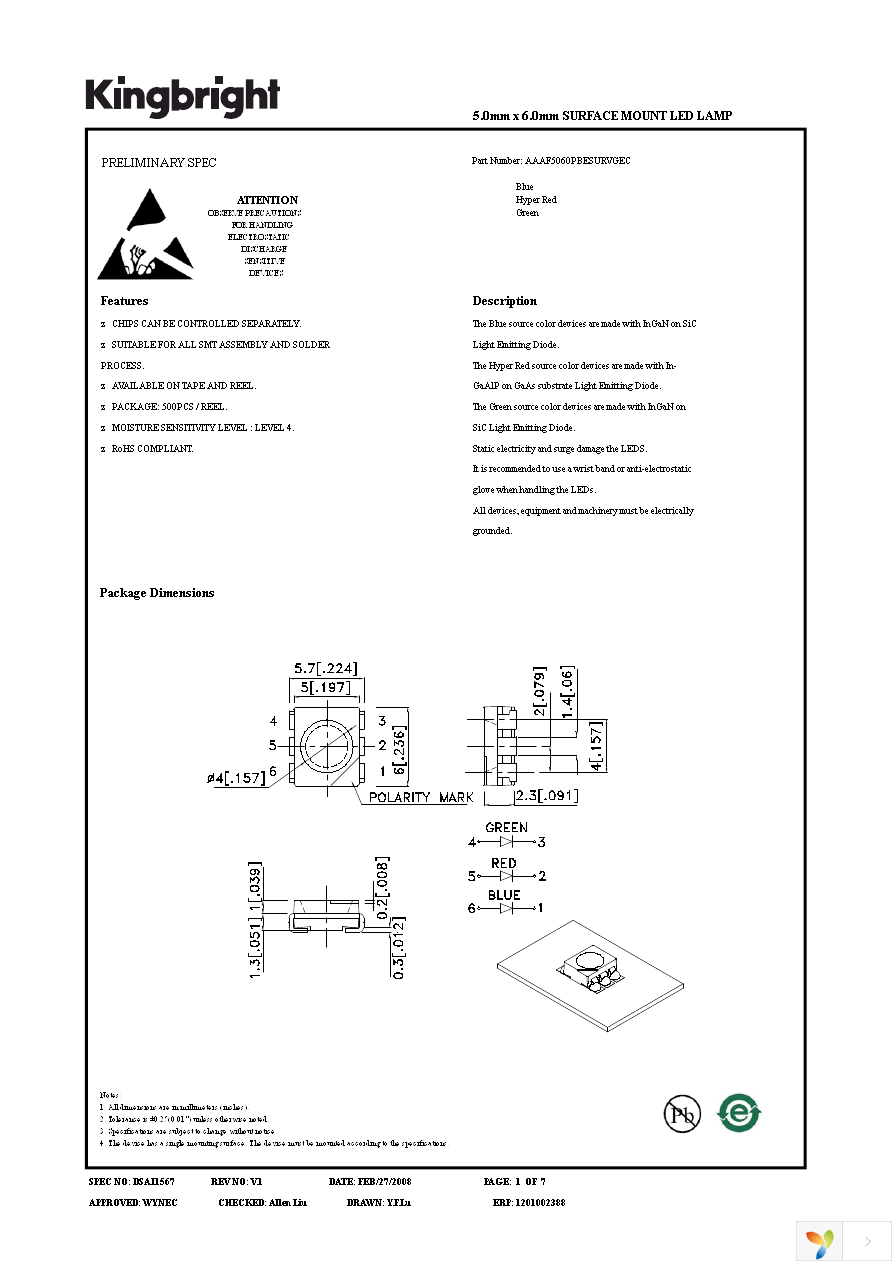 AAAF5060PBESURVGEC Page 1