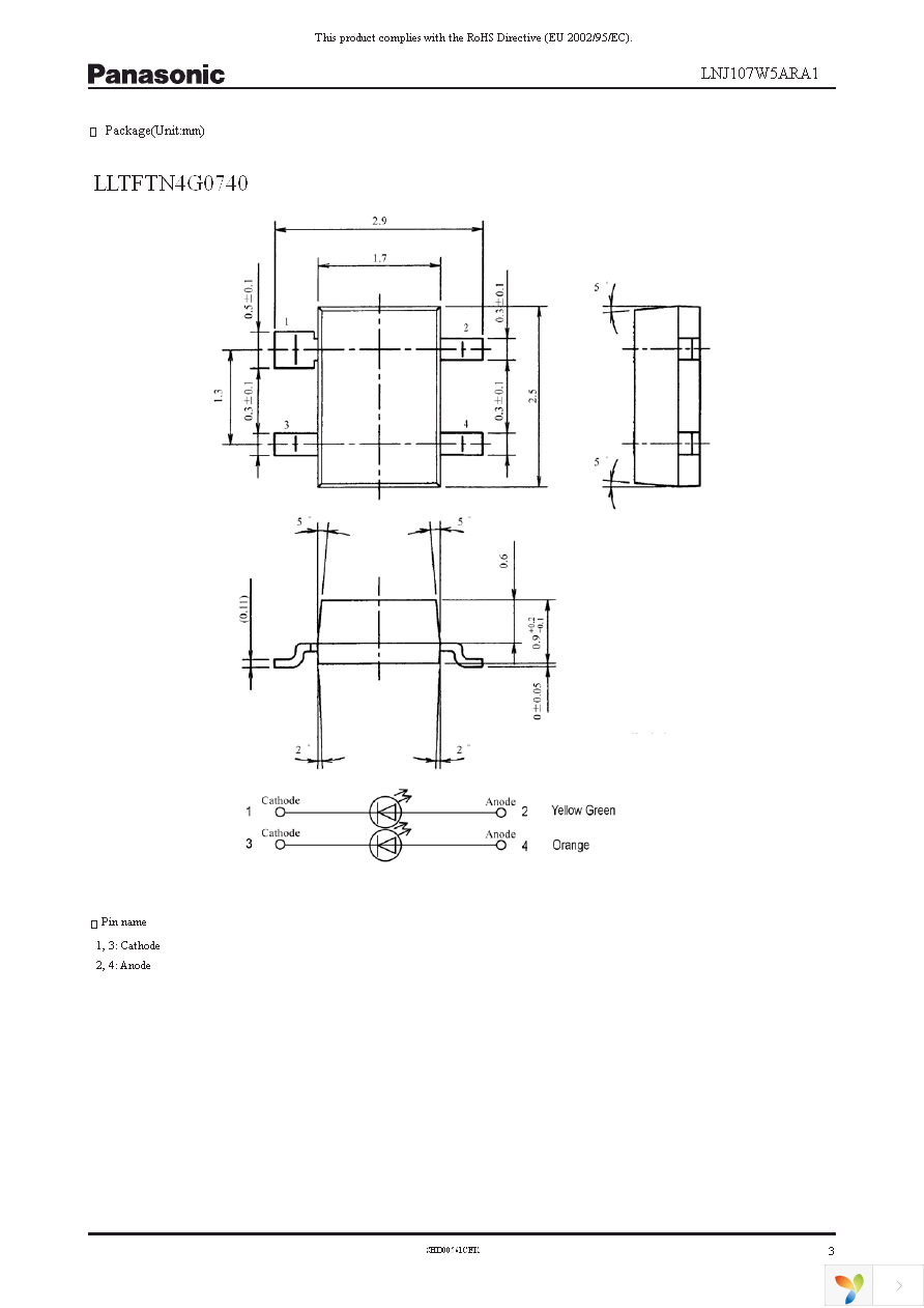 LNJ107W5ARA1 Page 3