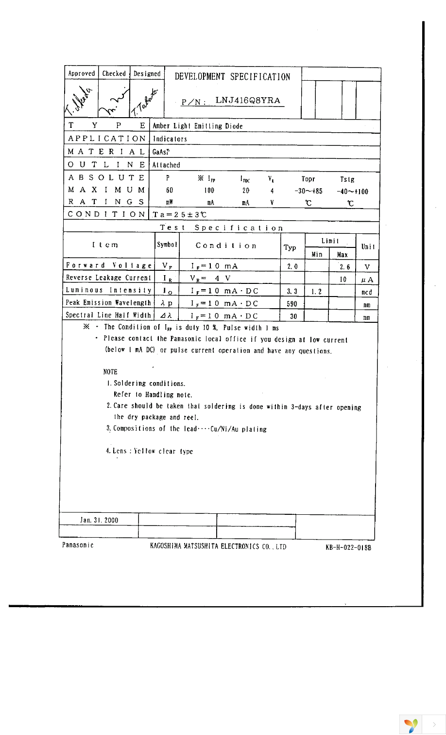 LNJ416Q8YRA Page 1