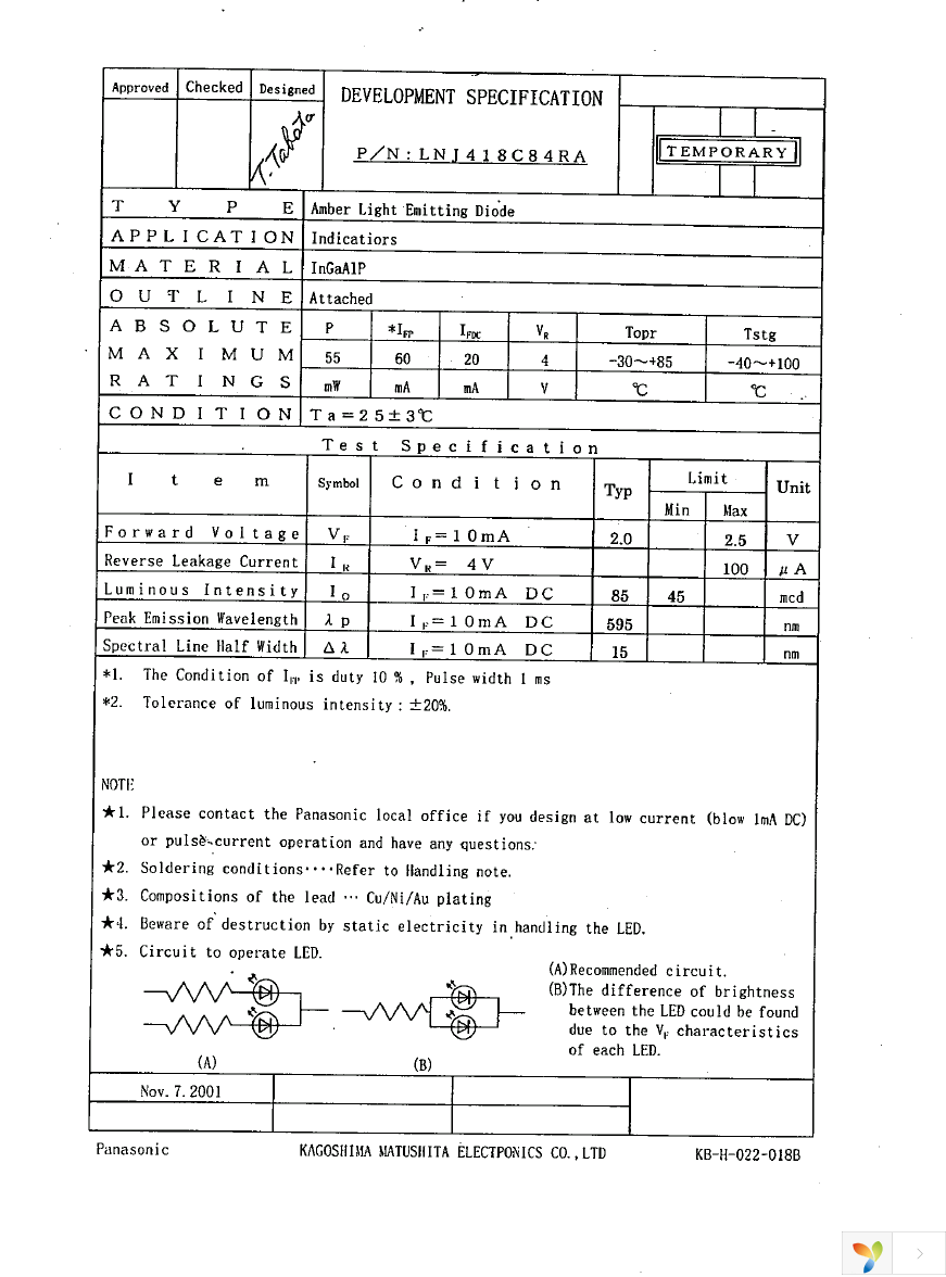 LNJ418C84RA Page 1