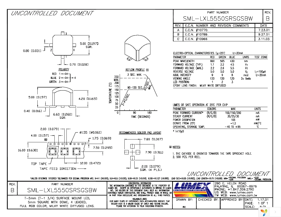 SML-LXL5550SRSGSBW Page 1