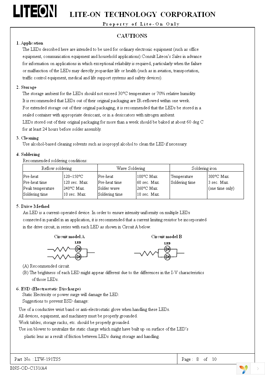 LTW-191TS5 Page 10