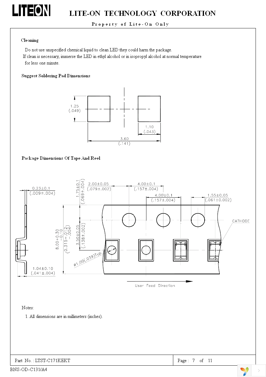 LTST-C171KEKT Page 7