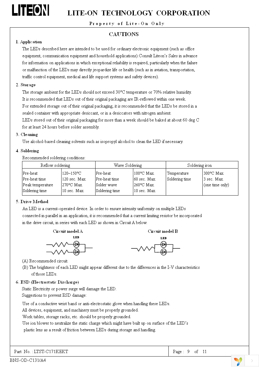 LTST-C171KEKT Page 9