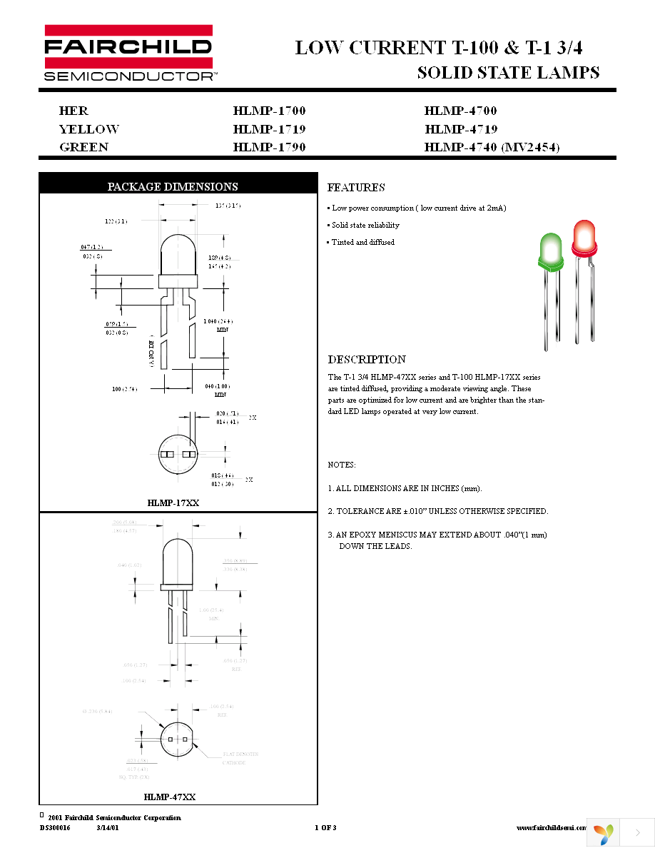 HLMP1719L Page 1