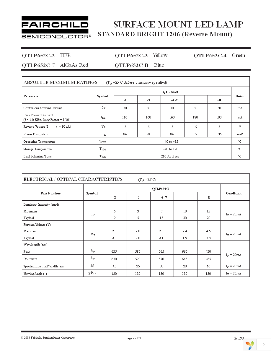 QTLP652C2TR Page 2