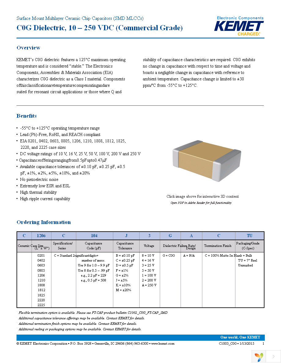 C0603C180K5GACTU Page 1