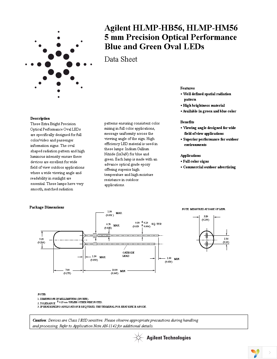 HLMP-HB56-NPCZZ Page 1