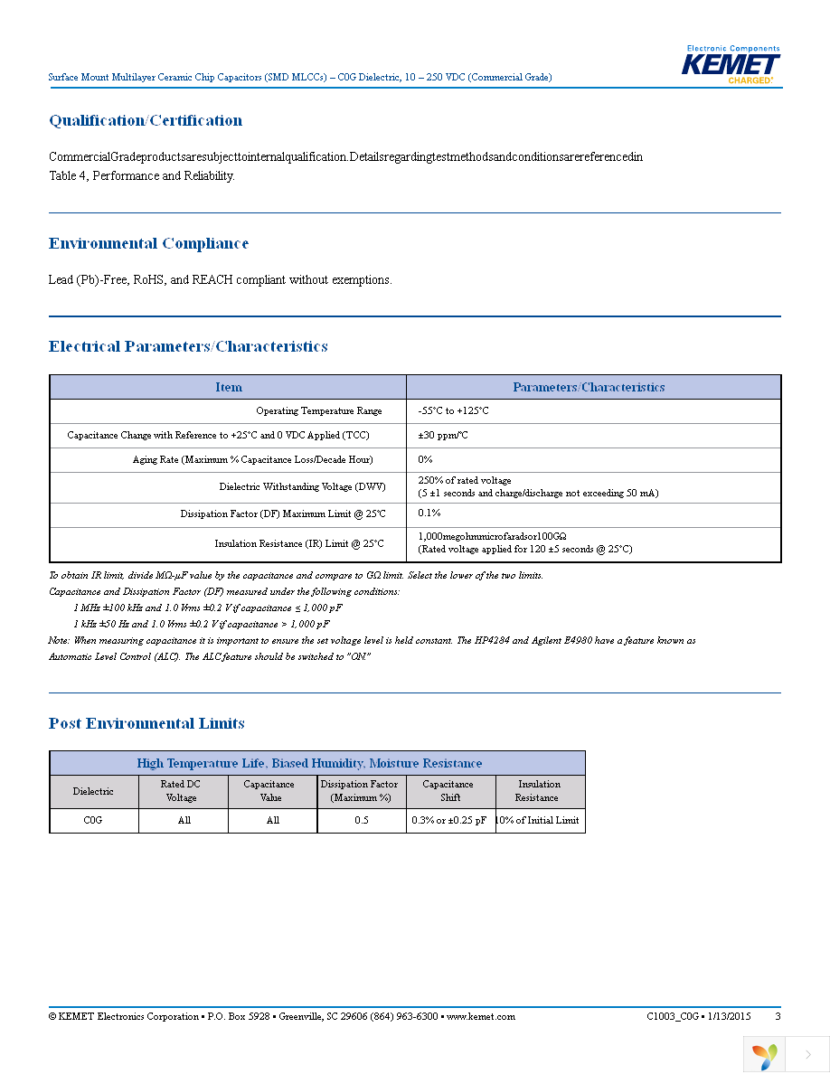 C0805C151J5GACTU Page 3