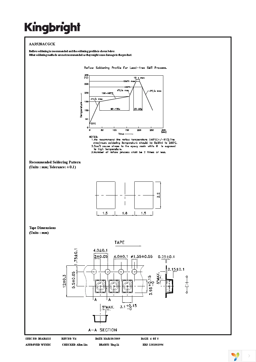 AA3528ACGCK Page 4