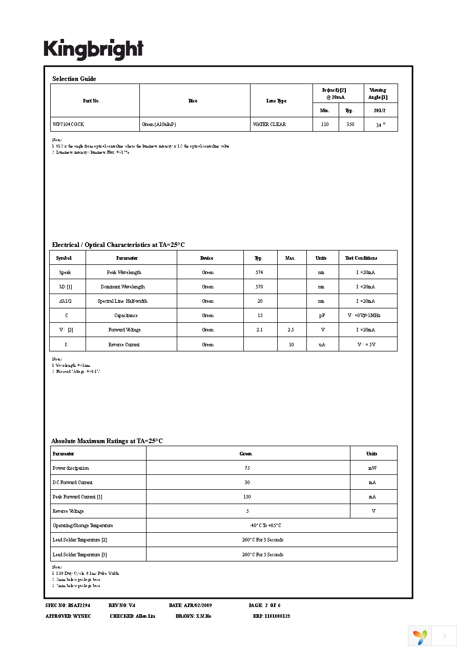 WP7104CGCK Page 2