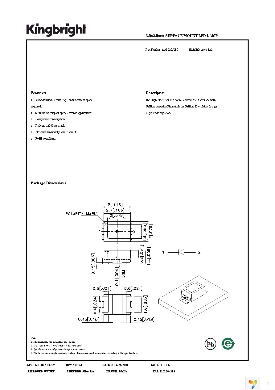 AA3020AEC Page 1