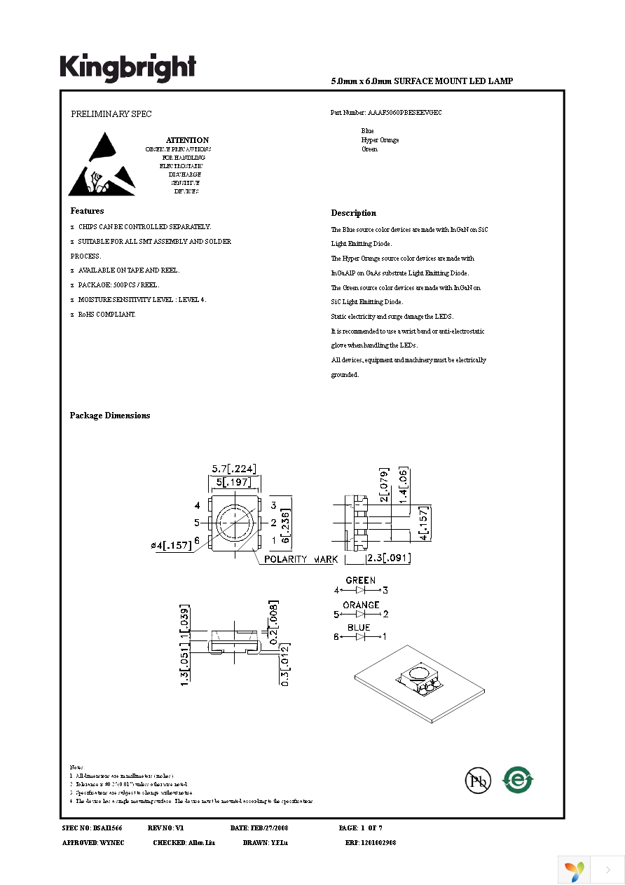 AAAF5060PBESEEVGEC Page 1