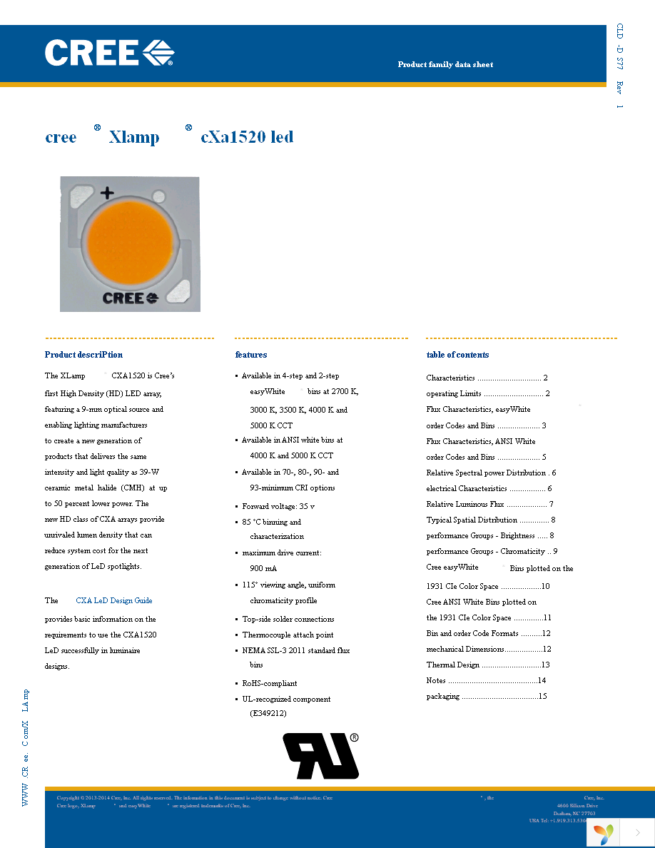 CXA1520-0000-000N0YK230F Page 1