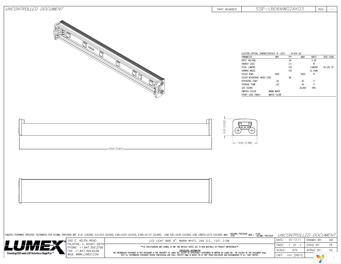 SSP-LB06MW024K03 Page 1