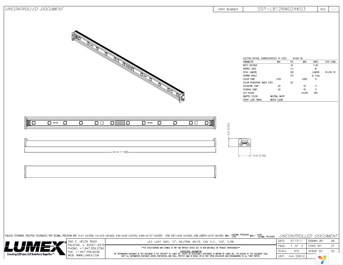 SSP-LB12NW024K03 Page 1