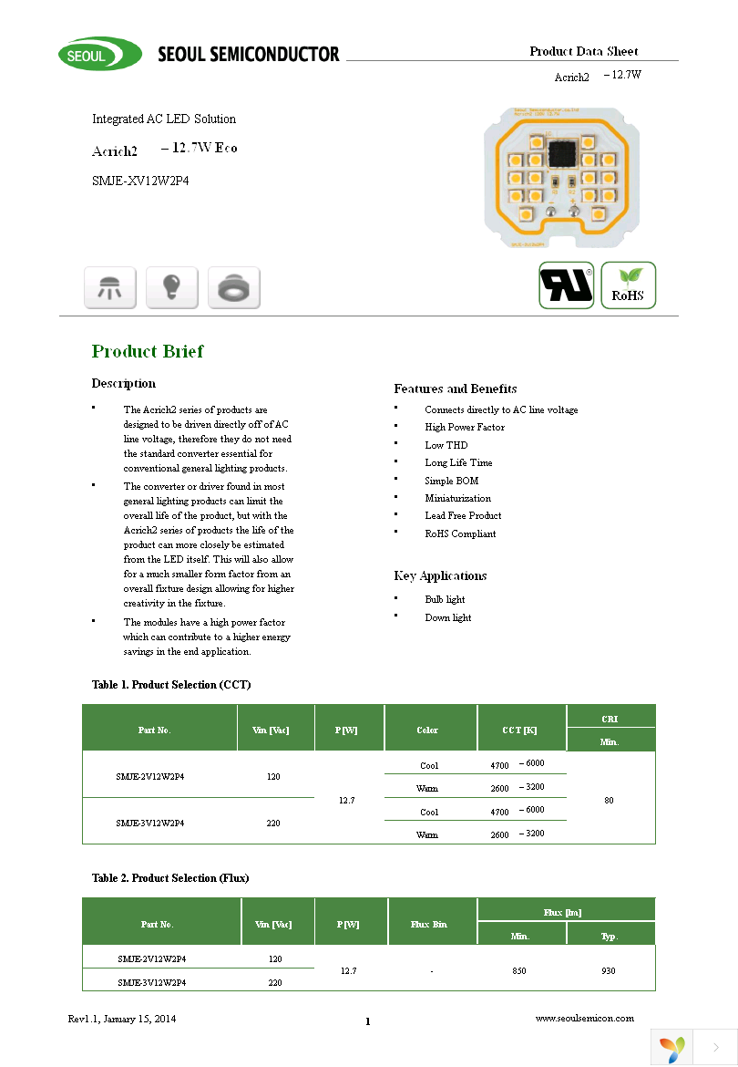 SMJE-2V12W2P4-CA Page 1