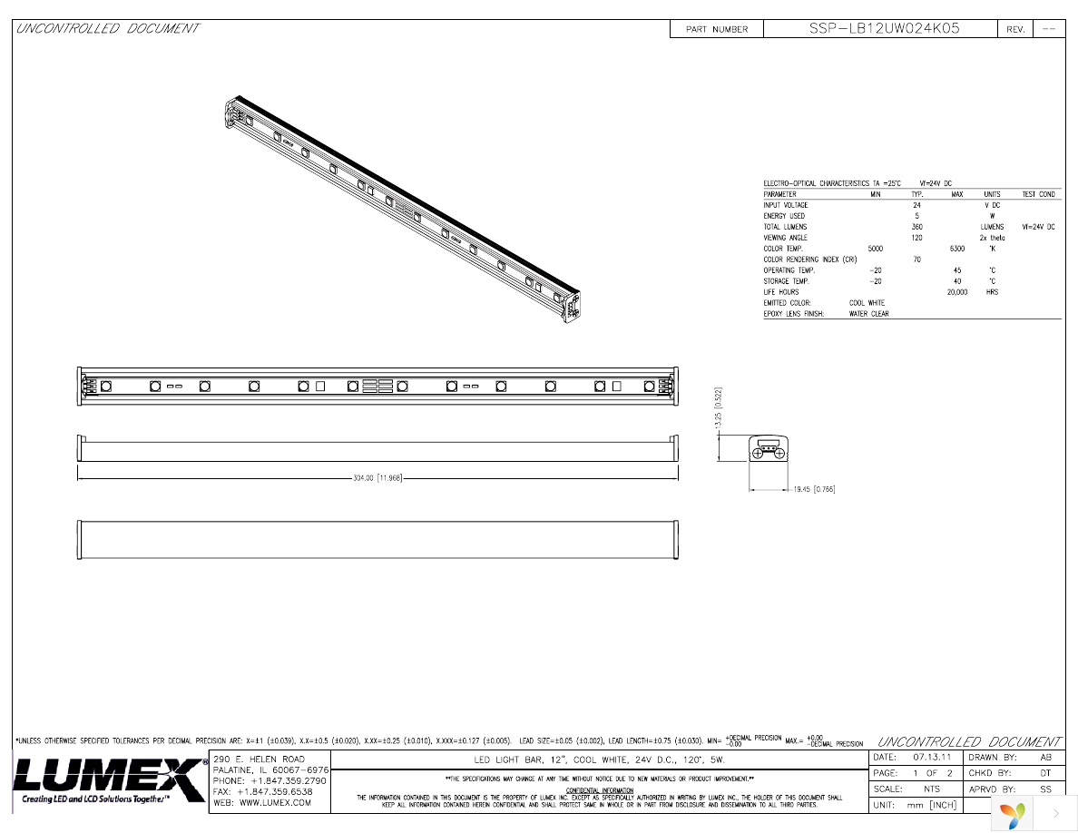 SSP-LB12UW024K05 Page 1