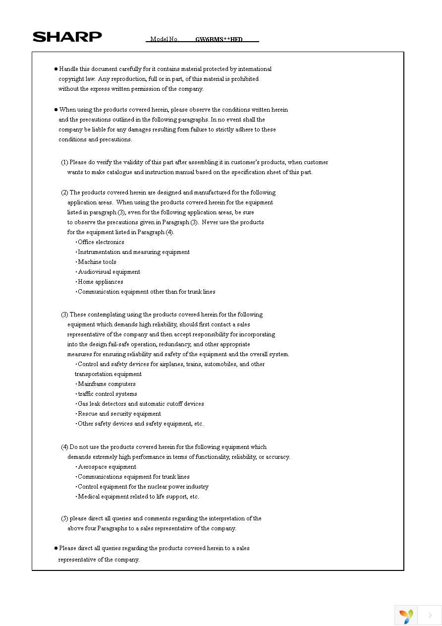 GW6BMS30HED Page 2