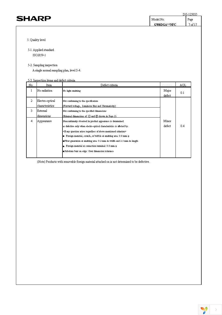 GW6DGA30NFC Page 9