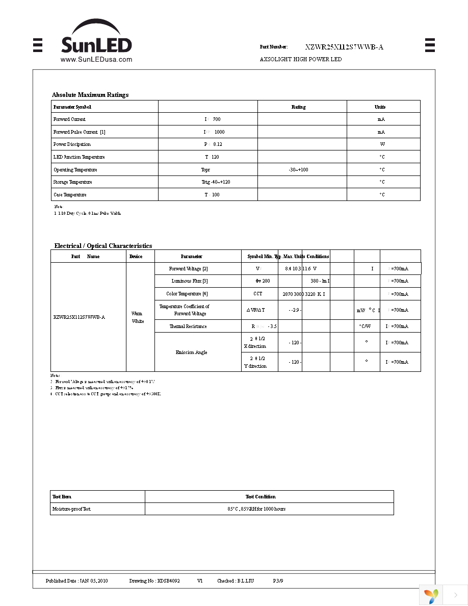 XZWR25X112S7WWB-A Page 3