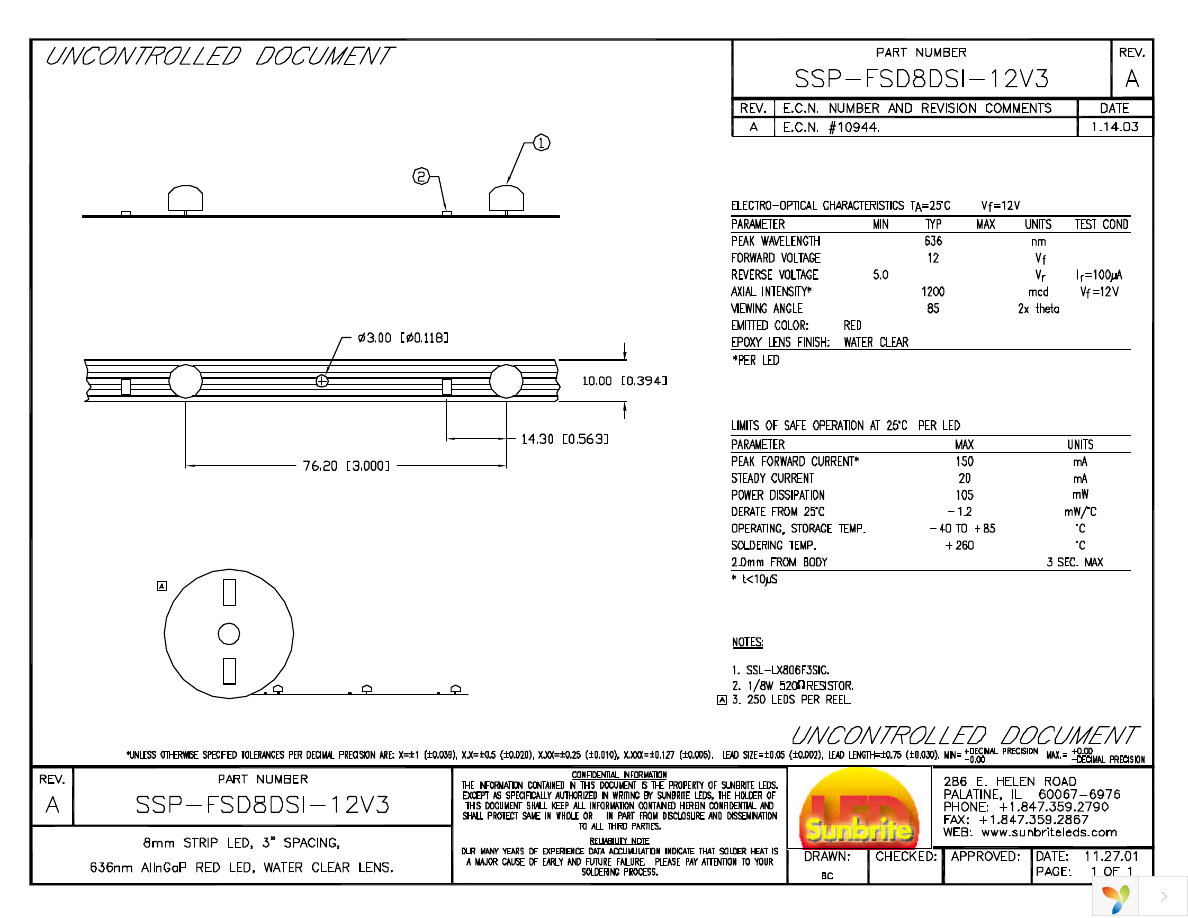 SSP-FSD8DSI-12V3 Page 1