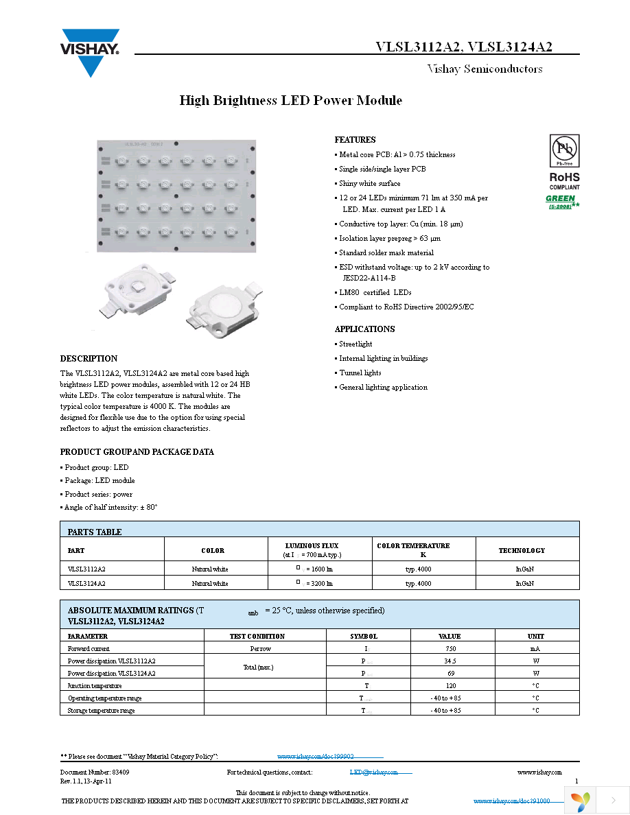 VLSL3124A2 Page 1