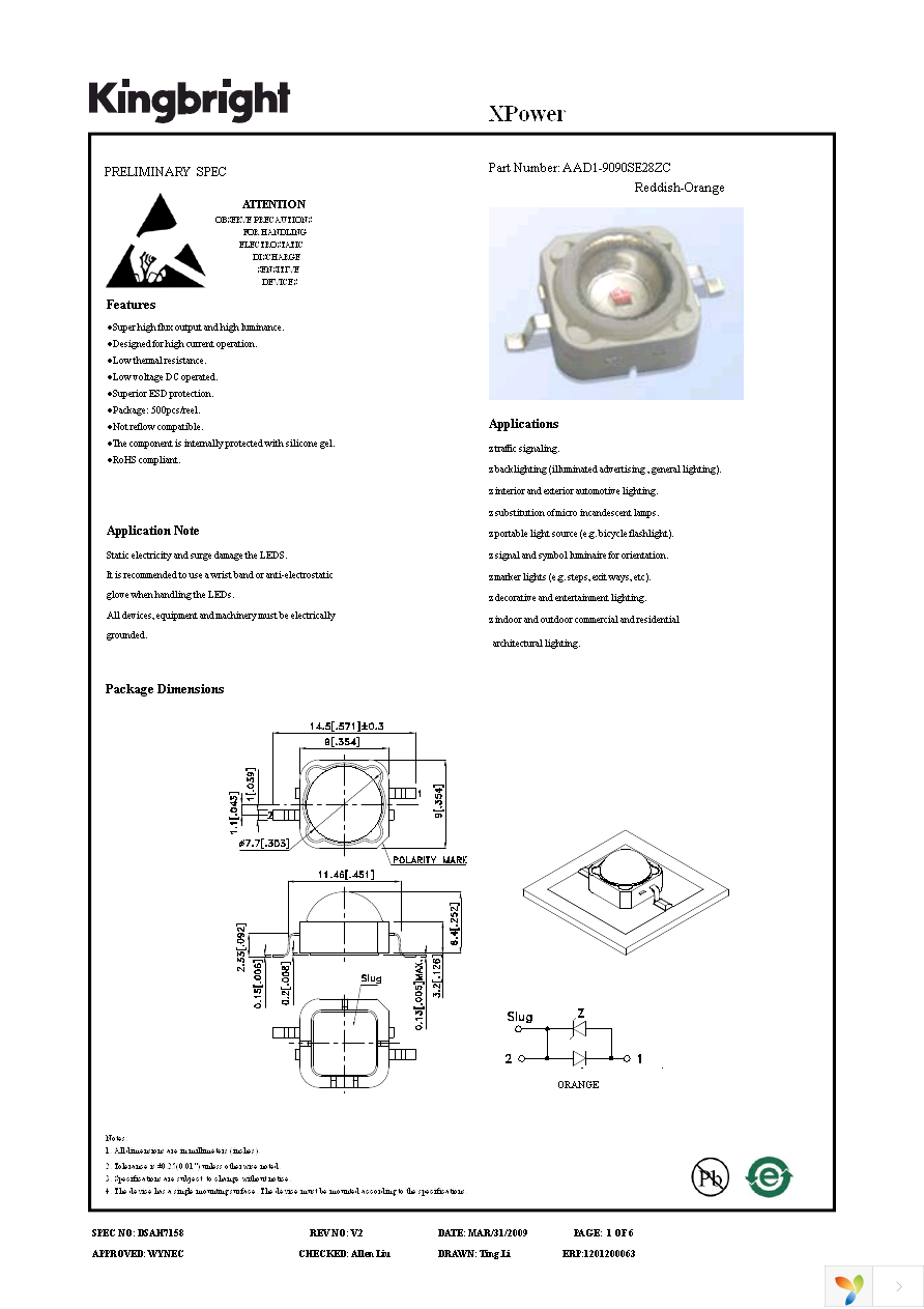 AAD1-9090SE28ZC Page 1