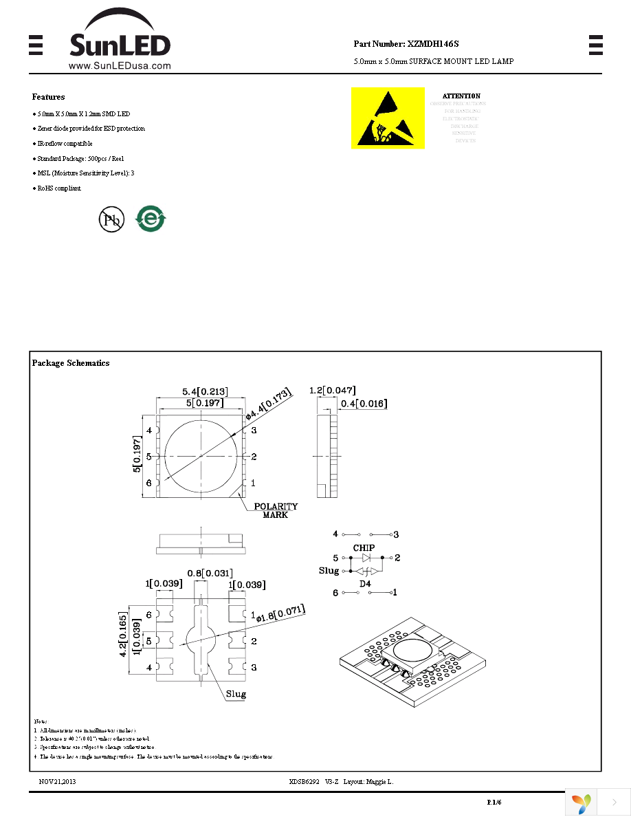 XZMDH146S Page 1