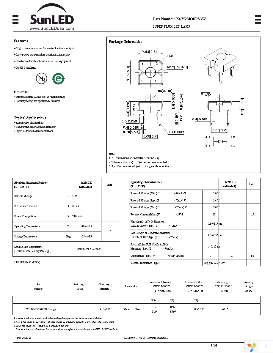 XSM2MOK983W Page 1