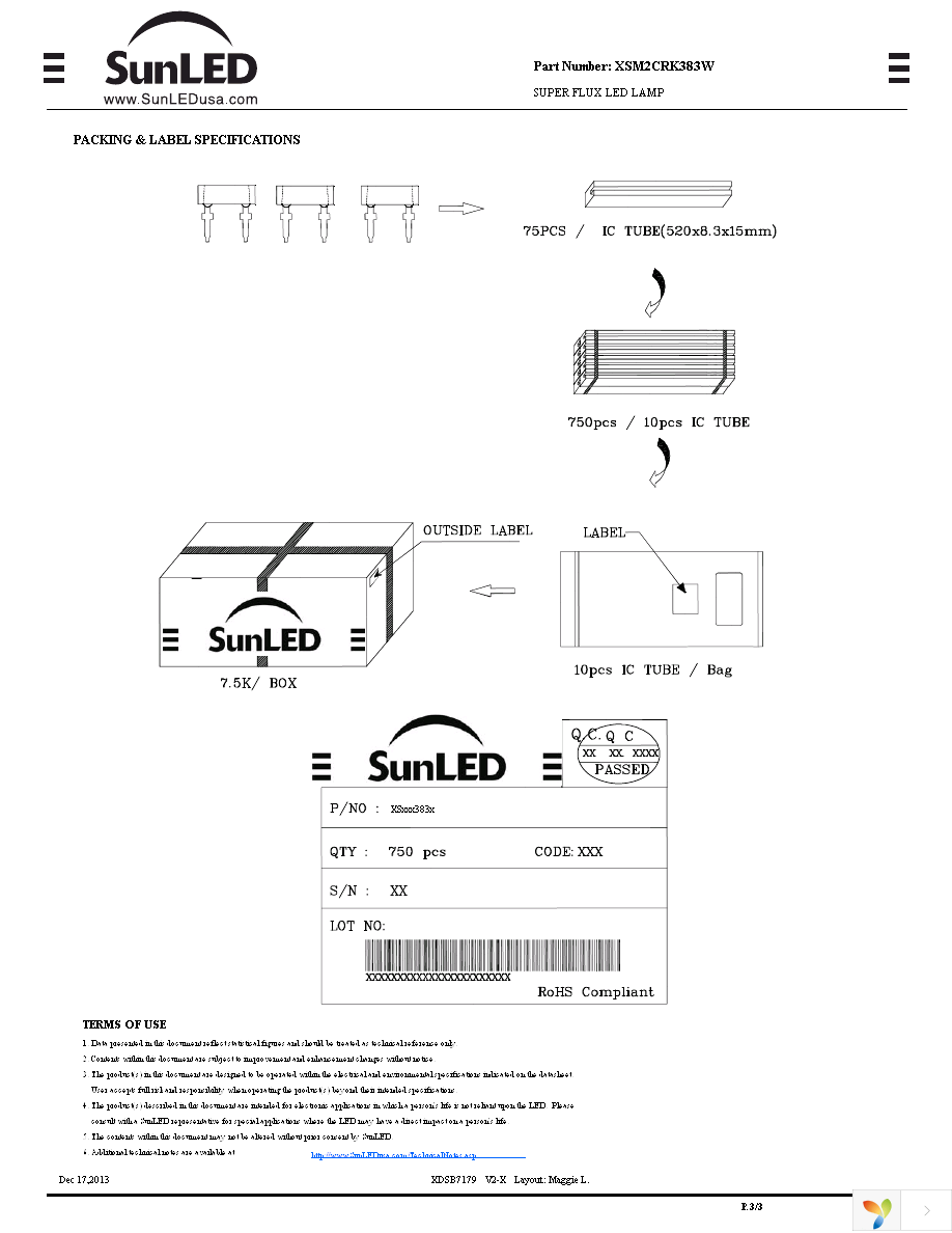 XSM2CRK383W Page 3