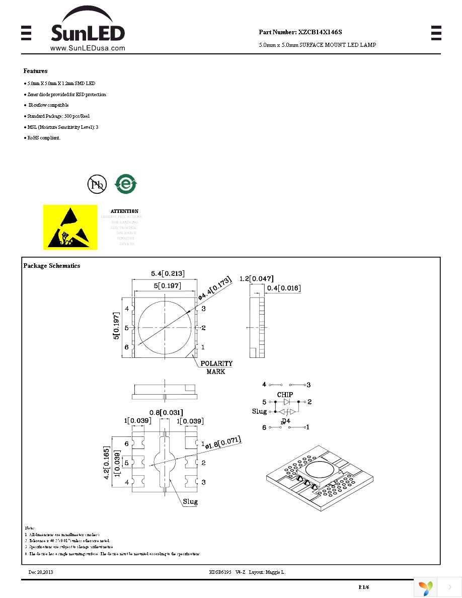 XZCB14X146S Page 1