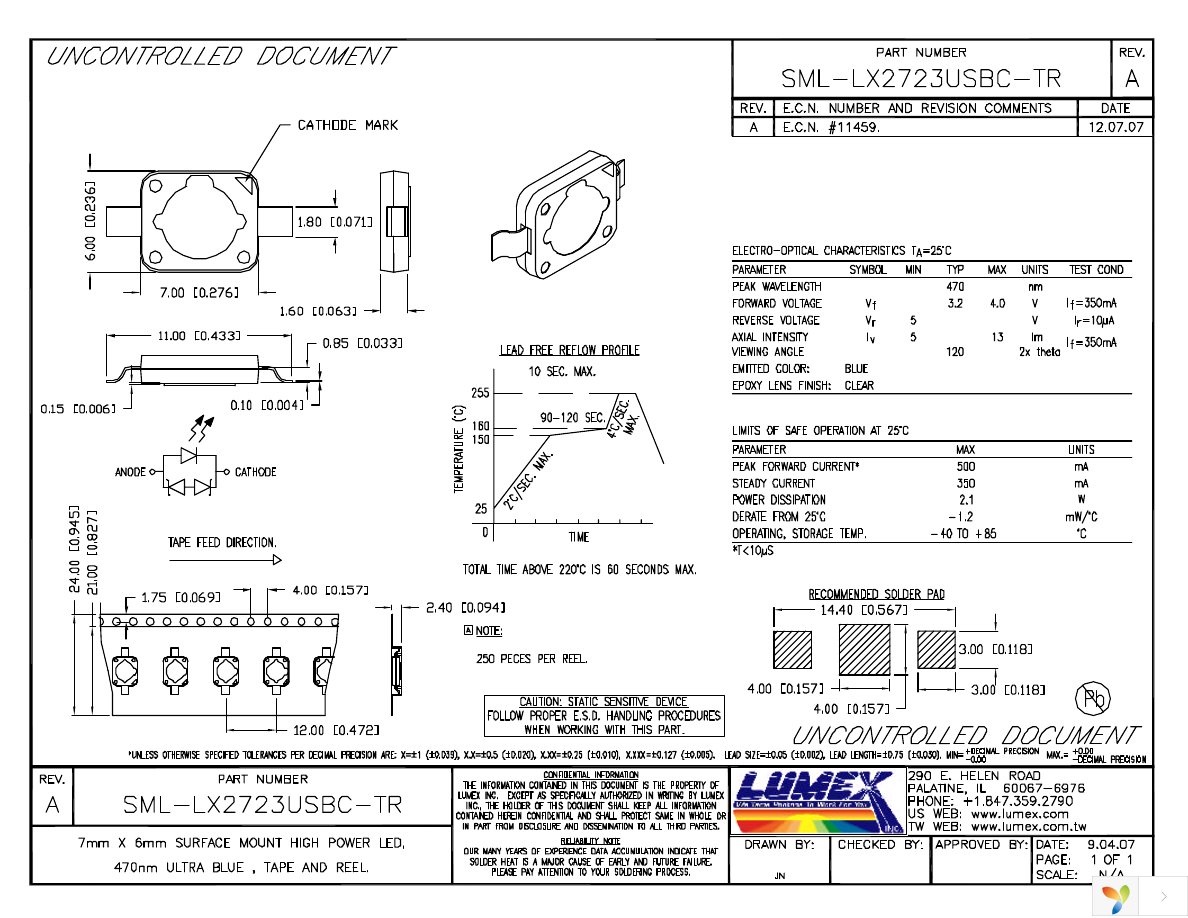 SML-LX2723USBC-TR Page 1